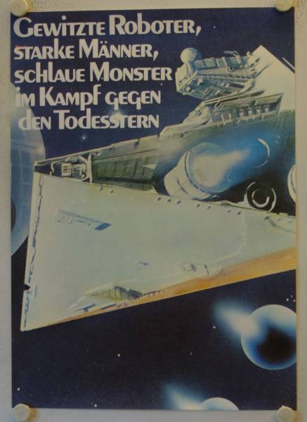 Krieg der Sterne originales deutsches Sonder-Filmplakat